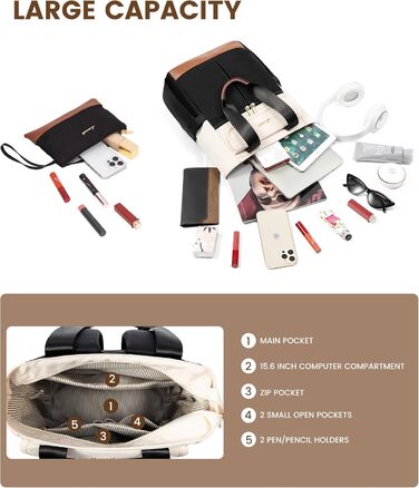 LOVEVOOK Рюкзак для жінок, великий, 15.6