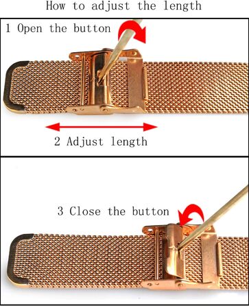 Жіночий годинник аналоговий кварцовий з нержавіючої сталі, водонепроникний, з мікросіткою, ультратонкий комплект з браслетом (рожеве золото, рожеве золото, рожеве золото)