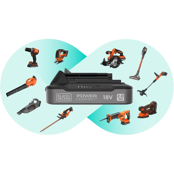 Бездротовий акумуляторний пилосос Black+Decker 4-в-1 BHFEV182C (18V, 2.0Ah) з електрощіткою, для підлоги та ручного використання, з насадкою для щілин, акумулятором, зарядним пристроєм та настінною підставкою, Titanium/Orange