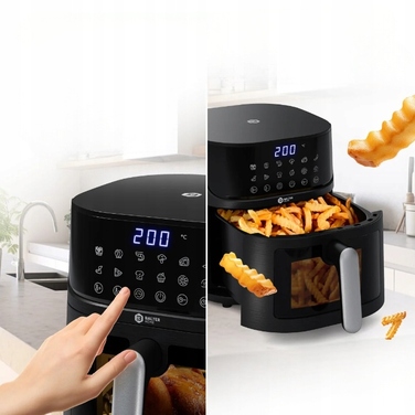 Сімейна аерофритюрниця Balter Air Fryer XXL 1500W, 5.5 л, LED-дисплей, на 4 особи
