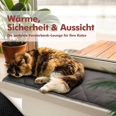 Самогріюча ковдра для собак та котів Mora Pets, 89 x 58 см, тепла, м'яка, без електроенергії, для домашніх тварин, темно-сірий велюр