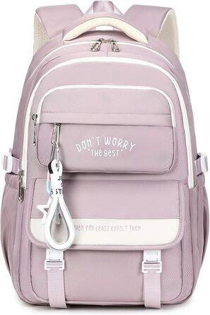 Шкільний рюкзак Tanou для підлітків, дівчаток, 4-12 клас. Великий, водонепроникний, для школи, середньої та вищої освіти (фіолетовий)