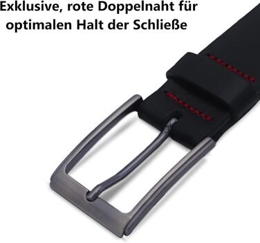 Чоловічий шкіряний ремінь Friedrich Hoffmann Premium - Made in Germany (105 см, 120 см обхвату)