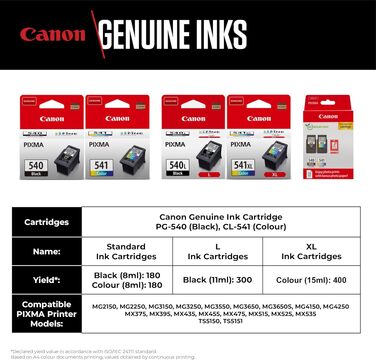 Оригінальний кольоровий картридж Canon CL-541XL FINE XL для принтера