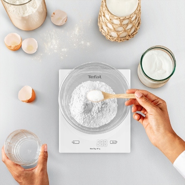 Електронні кухонні ваги Tefal Essential BC5504, до 5 кг, батарейки в комплекті