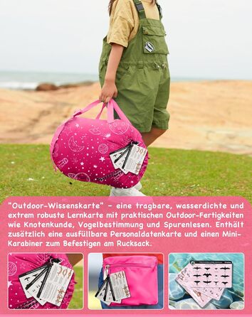 KingCamp Kids Sleeping Bag - Winter Warmth, 3-4 Season Comfort for Camping & Trekking - 170x70cm, 7°C Rating, Adjustable Length