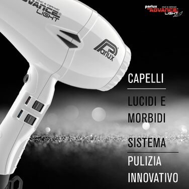 Фен Parlux Profi-Ionen Advance Light Ionic & Ceramic (білий) без Softstyler