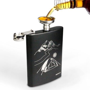 Набір фляг 260мл з нержавіючої сталі: фляга для віскі, міні-фляга, подарунок (зелений, сірий, для активного відпочинку)