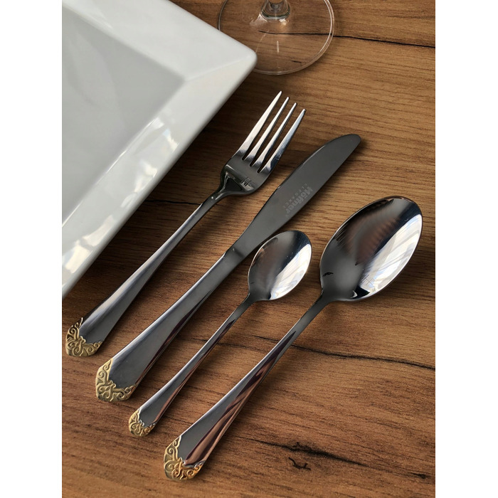 Набір столових приборів Hoffner, глянцеві, 72 предмети