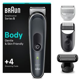 Триммер для тіла Braun Bodygroomer Series 7 BG7555: Бездротовий, водонепроникний, з насадками для інтимної зони та тіла