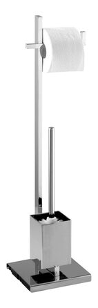 Набір для туалету WENKO Quadro 2 в 1: тримач туалетного паперу та щітка для унітазу