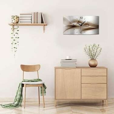 BM Funk Quartz Wall Clock Radio Wall Clock Radio Wall Clocks Radio Clock Radio Clocks No Ticking Silent Noisy Quiet Modern Without Ticking Sound Large XXL Living Room Kitchen Digital Art Abstract 9542-1a