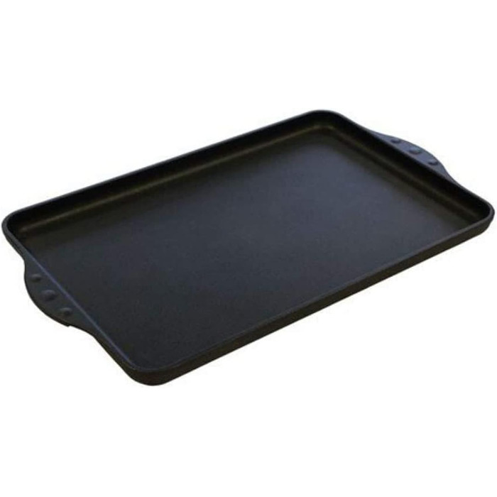 Гриль-плита Teppanyaki Lieblingspfanne 43x28 см, алюмінієва, антипригарна, з бічними ручками, для всіх типів плит і духовки, гладка поверхня