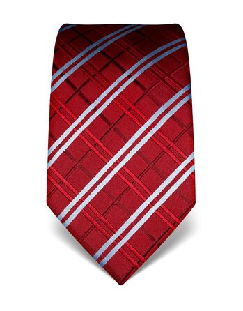 Краватка чоловіча Vincenzo Boretti, шовк, клітинка, бордовий, 8 см - для костюма та сорочки, діловий стиль, весілля