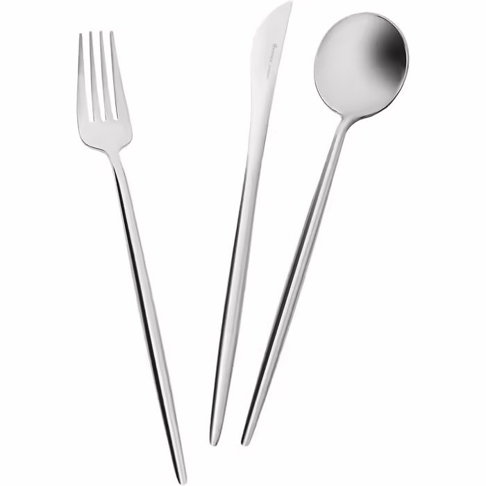 Karaca Jupiter 60-Piece Cutlery Set for 12 People, 18/10 Stainless Steel Cutlery Set, Dishwasher Safe, Perfect for Daily Use, Premium Quality