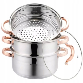 Пароварка Klausberg (набір 4 предмети), 22 см, Rose Gold KB-7732