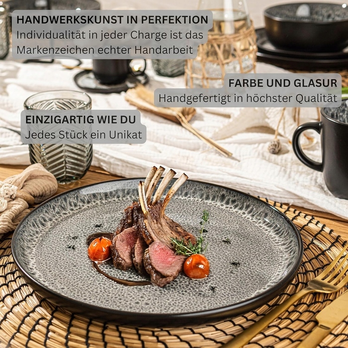 Набір керамічного посуду SÄNGER Sydney, 17 предметів, на 6 осіб