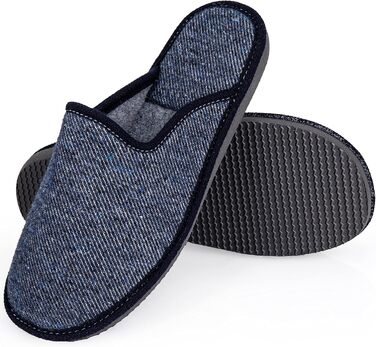 Чоловічі халати ESTRO F17 Jeans 43 EU з антиковзкою підошвою Memory Foam