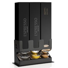 Тримач для кавових капсул RECAPS для Nespresso Vertuo/Vertuoline, органайзер на стіл зі сталевим дном, диспенсер для 30 капсул (3 відсіки)