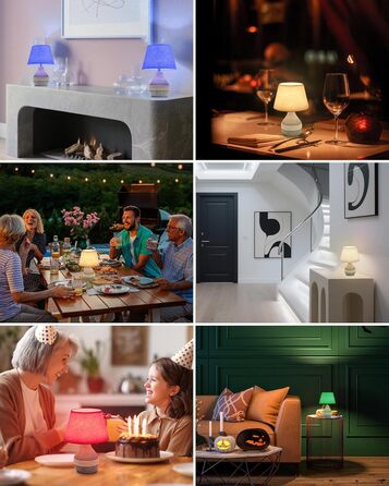 Бездротова керамічна настільна лампа з таймером, димером, лляним абажуром, пультом дистанційного керування, акумуляторна, в стилі Mid Century Modern