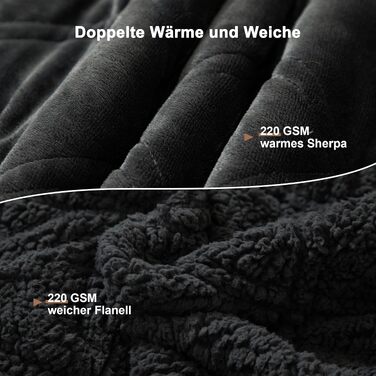 Обтяжена ковдра Winthome для глибокого сну та антистресу, 135x200 см, 6 кг, тепла терапевтична ковдра для дорослих (сіра)