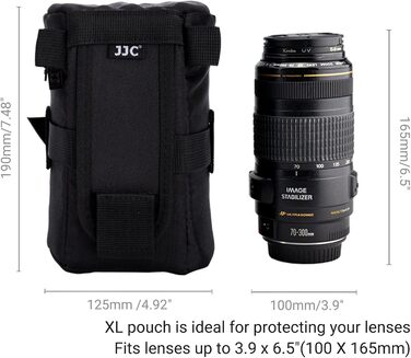 Сумка для об'єктиву JJC: захисний чохол для Canon, Nikon, Sony (XL)