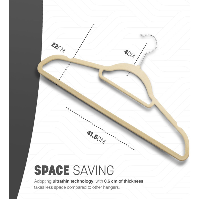 Вішалки для одягу KEPLIN, оксамитові, з перекладиною для краваток та 360° обертанням, міцні, економні, органайзер для шафи, для костюмів, курток та одягу, рішення для зберігання вдома, м'ятно-зелені (30 шт, кремовий)