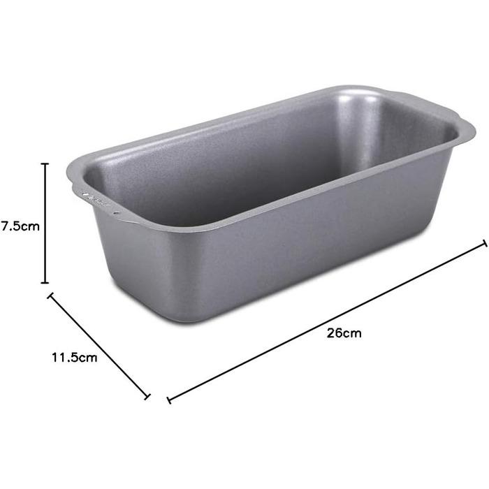 Форма для випікання хліба Städter 26x11,5 см, металева, срібляста