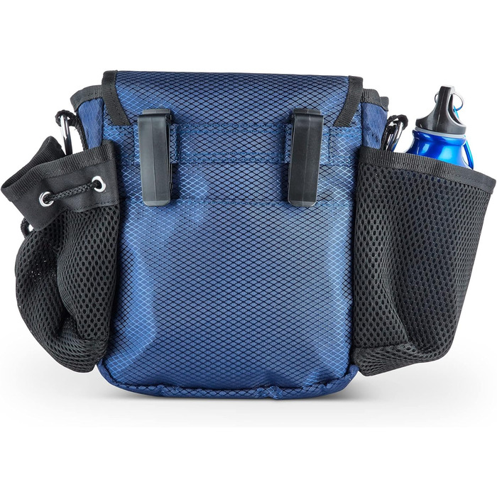 Сумка для собак, стильна, водонепроникна, з органайзером для ласощів та відходів (Блакитна)