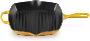 Чавунна гриль-сковорода Le Creuset Signature, квадратна, 26 см, для всіх типів плит, індукція, колір Nectar, 2,86 кг