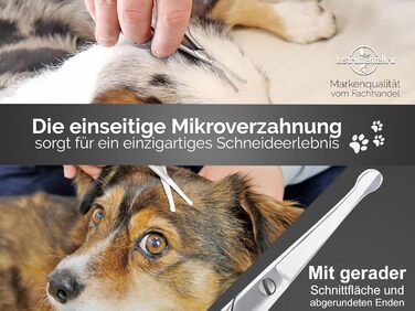 Ножиці для грумінгу собак, ножиці для стрижки шерсті собак з мікро-зубчиками, нержавіюча сталь, Solingen