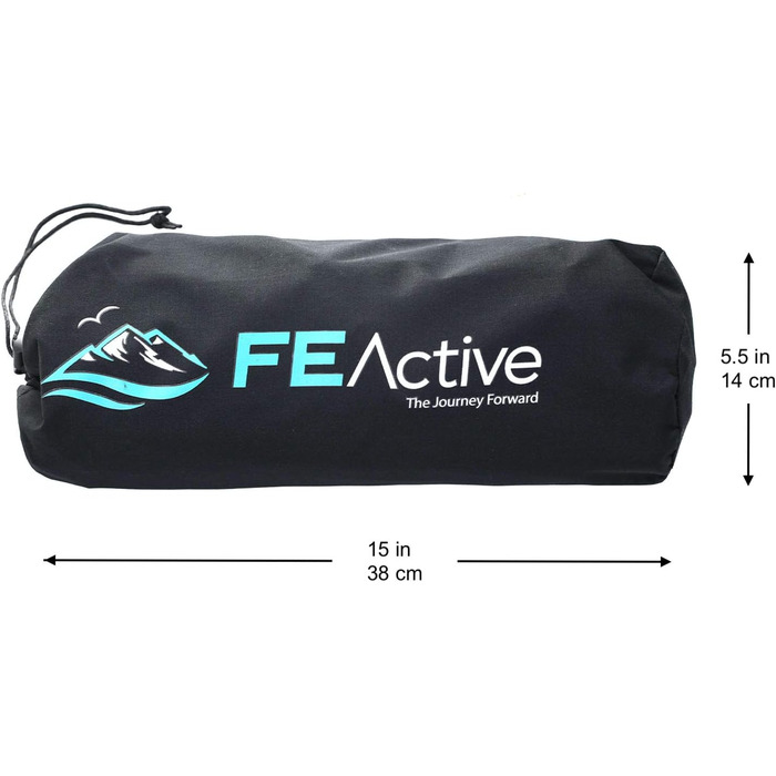 FE Active: Компактне розкладне ліжко з повного алюмінію, ультралегке, зручне для сну, портативне кемпінгове ліжко для кемпінгу, походів, трекінгу, подорожей з рюкзаком. Розроблено в Каліфорнії