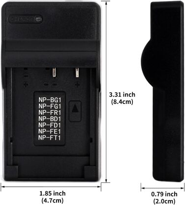 Зарядний пристрій USB Norifon NP-BG1 для камер Sony Cyber-Shot DSC-H50, H55, H70, H90, HX30V, HX5V, HX7V, HX9V, W150, W290, W230, W220, W200, W300, W50