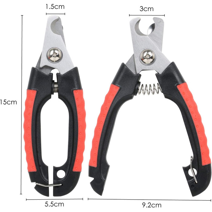 DIGIFLEX Тример для нігтів домашніх тварин: собаки, коти, кролики, зайці. З нержавіючої сталі