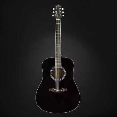 Акустична гітара Red Hill D-1-CE Dreadnought з Cutaway, електроакустична, липа, чорний колір