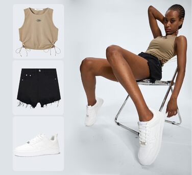 Жіночі кросівки LUCKY STEP з блискучими стразами, шкіряні низькі кросівки на шнурівці, зручні кросівки для ходьби, білі, 37 EU