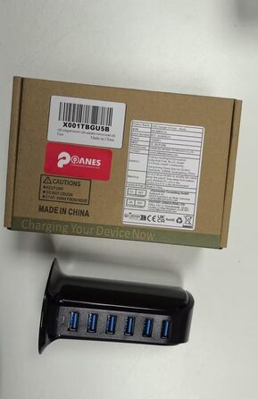 Зарядний пристрій USB мережевий 6 портів 25W для iPhone, Samsung, LG, Huawei та інших пристроїв (Чорний)