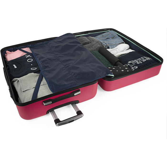 Чемодан валіза на колесах KPAT Fuchsia S+L: міцний корпус, великий вибір для подорожей