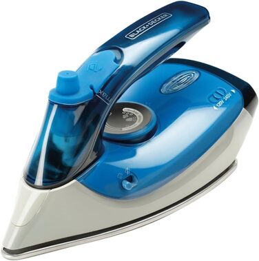 Праска з парою Black+Decker Blau BXIR2200E, 2200 Вт, пластик, 370 мл, 1000 Вт, 120 г/хв