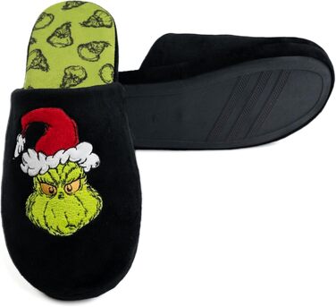 Тапочки додому United Labels Grinch, унісекс, зимові, чорні (46/47 EU)