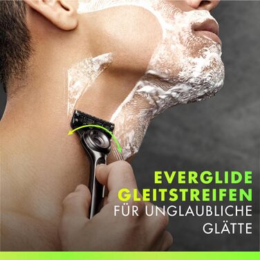 Смінні леза для чоловічої бритви Gillette Labs, чорні, 12 шт