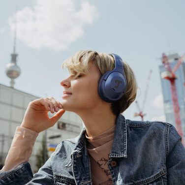 Бездротові Bluetooth-навушники Teufel REAL Blue NC 3 Over-Ear з активним шумопоглинанням (ANC), Steel Blue
