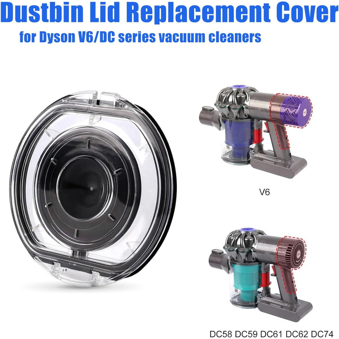 Контейнер для пилу до пилососів Dyson V6 DC58 DC59 DC62 DC74. Замінна частина, аксесуар
