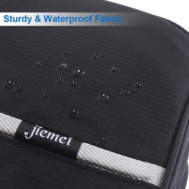 Чоловіча/Жіноча сумка-органайзер для косметики Jieei, водонепроникна, з 4 відділеннями, складна, компактна (L-чорний, L)