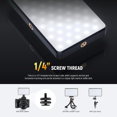 NEEWER BL120B Набір світла для селфі та татуювань LED, сумісний з iPhone, кліп-он CPL фільтр, штатив, тримач для телефону, заповнююче світло, видаляє відблиски для фотографії, відео, їжі, ювелірних виробів