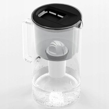 Скляний фільтр-кувшин Wessper D2 BOROSILICATE 3л, чорний + 5 фільтрів