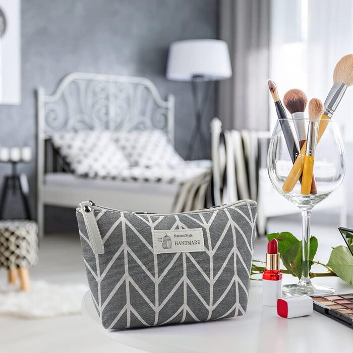 Набір косметичних сумок з тканнини, 4 шт. - Косметичка для подорожей, органайзер для макіяжу, багатофункціональна сумочка з блискавкою, аксесуари для косметики, багато кольорів
