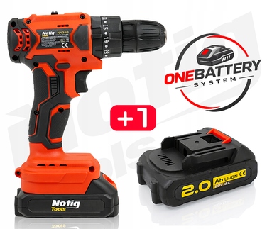 Акумуляторний шурупокрут Notig Tools 20 V N4343