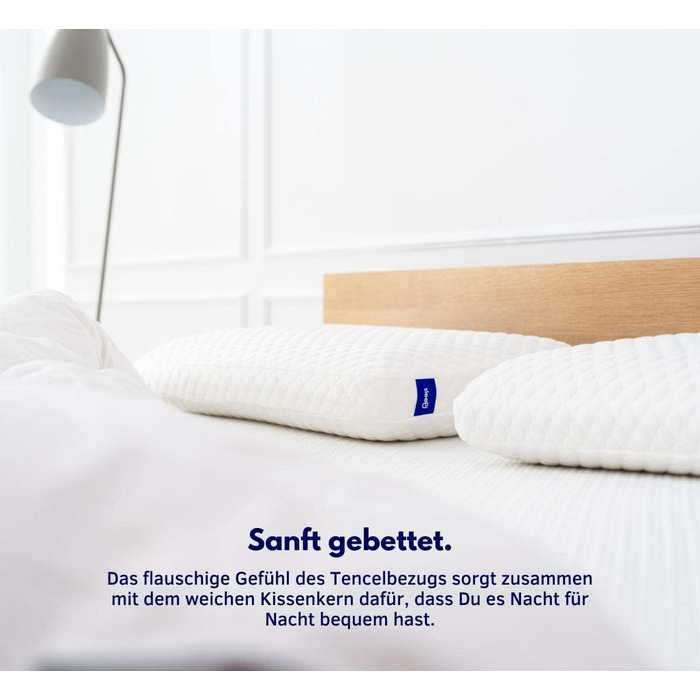 Ортопедична подушка для шиї sleepi® Comfort 70x40x13 см | Пам'ятний пінополіуретан | Оптимальна підтримка та розвантаження тиску