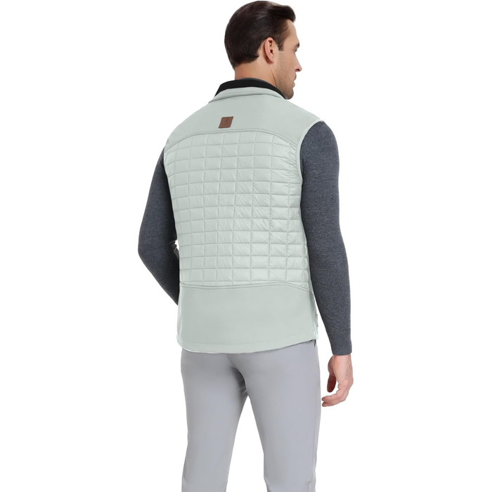 Little Donkey Andy Легка пухова жилетка для чоловіків, тепла безрукавка, Outdoor-куртка для походів, подорожей та бігу (XL, світло-сірий)